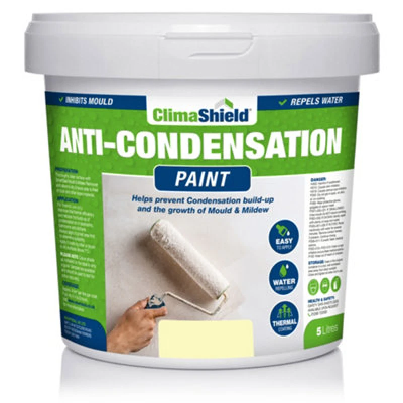Image of Smartseal Anti-condensation Paint - Devon Cream (2.5L) Reduce Condensation On Walls And Ceilings, Yellow 5.061E+12