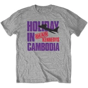 Image of Dead Kennedys - Holiday Plane Mens Large T-Shirt - Grey