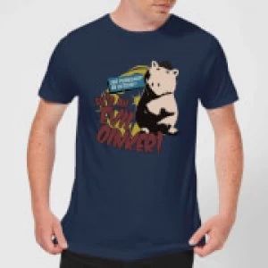 Image of Toy Story Evil Oinker Mens T-Shirt - Navy - L