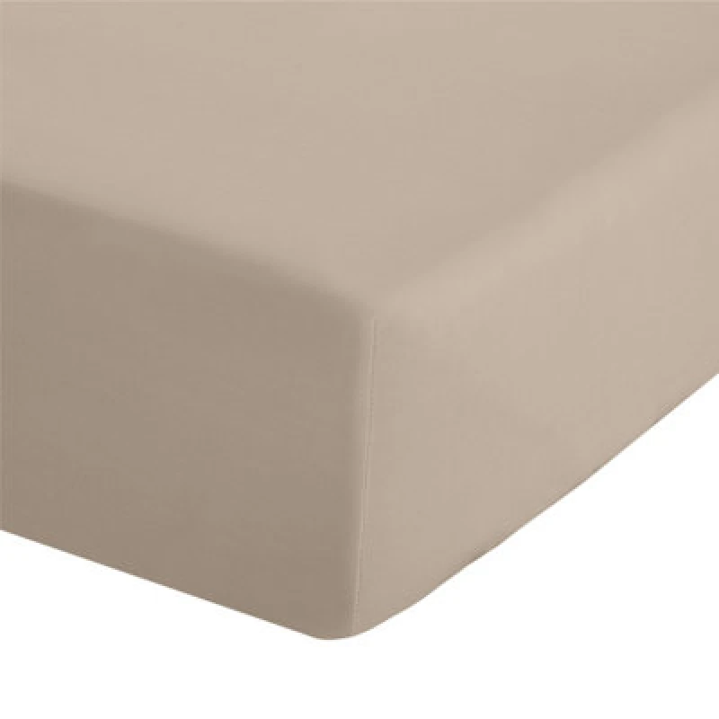 Image of CATHERINE LANSFIELD Catherine Lansfield Easy Iron Percale Extra Deep Fitted Sheet, Natural, King BD/18277/W/KFDX/NT