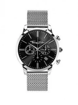 Thomas Sabo Eternal Rebel Chronograph Steel Mesh Bracelet Watch, One Colour, Men