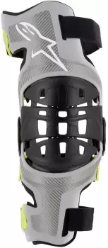 Image of Alpinestars Bionic-7 Knee Protectors, black-grey Size M black-grey, Size M