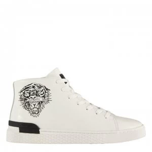 Image of Ed Hardy Beast Hi Tops - White