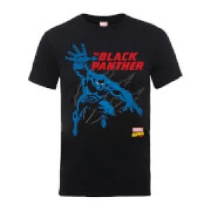 image of Marvel Comics The Black Panther Mens Black T-Shirt - L - Black