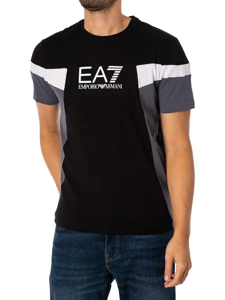 Image of EA7 Graphic T-Shirt Black XL