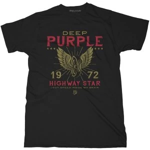 Image of Deep Purple - Highway Star Unisex Large T-Shirt - Black