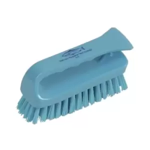 image of 152MM Prof' Stiff Poly' Scrub Brush Grippy Blue