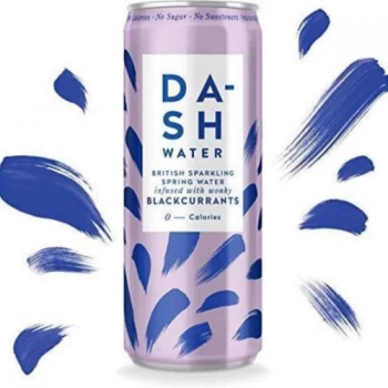 Image of Dash Water Sparkling Blackcurrant - 330ml x 12 (Case of 1)