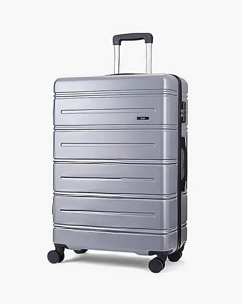 Image of Rock Luggage Lisbon VLJZ4 Large Light Grey Suitcase