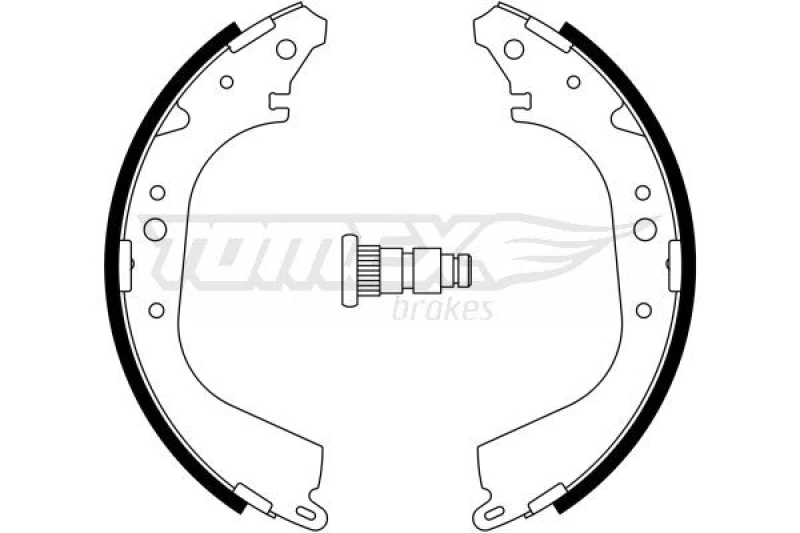 Image of TOMEX brakes Brake Shoe Set TOMEX brakes TX 23-35