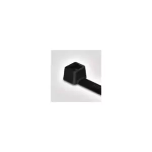 image of HellermannTyton Black Cable Tie Nylon Releasable, 145mm x 2.5 mm