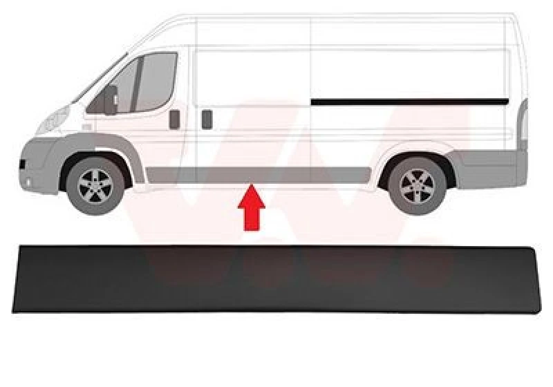 Image of VAN WEZEL Trim / Protective Strip, sidewall VAN WEZEL 4064407