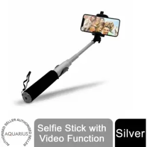 image of Selfie Stick with Video Function - Silver - Aquarius