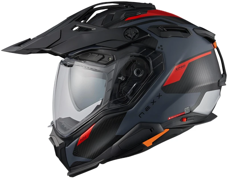 Image of Nexx X.WED3 Keyo Grey Red Matt Adventure Helmet Size 2XL
