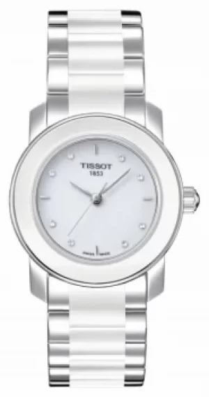 Tissot Womens Cera 28mm Diamond Set T0642102201600 Watch