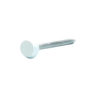 image of Wickes PVCu White Soffit Fixing Pins 30mm Pack 100