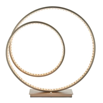Image of Eternity Integrated LED Table Lamp Matt Nickel Plate & Crystal (K5) Detail IP20