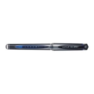 Image of Uni Ball Signo UM 153S Gel Impact Rollerball Pen Line Width 0.6mm Tip Width 1.0mm Blue 1 x Pack of 12 Pens