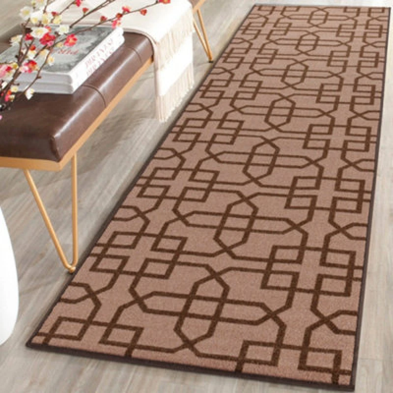 Image of Smart Living Smart Living Siam Heavy Duty Machine Washable Hallway Kitchen Non Slip Door Mat in Beige Size: 67cm x 120cm Beige 67cm x 120cm Unisex 8