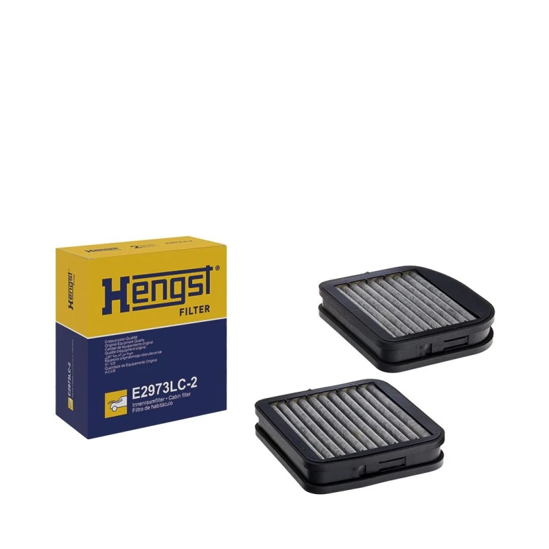 Image of HENGST FILTER E2973LC-2 Pollen filter Activated Carbon Filter Filter,interior air (424)
