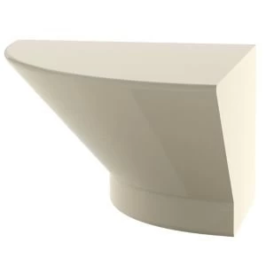 Image of Cooke Lewis High Gloss Cream Sconce W70mm D38mm H38mm