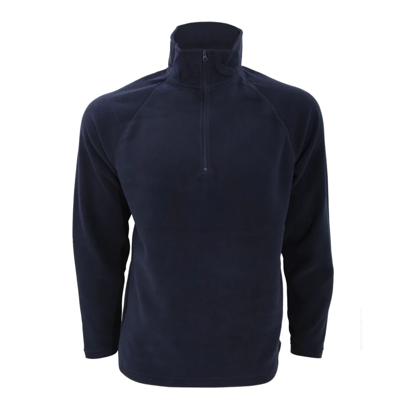 Image of Result Result Men Core Micron Anti-Pill Fleece Top in Navy Size: X-Small Navy XS Male 5055747660302