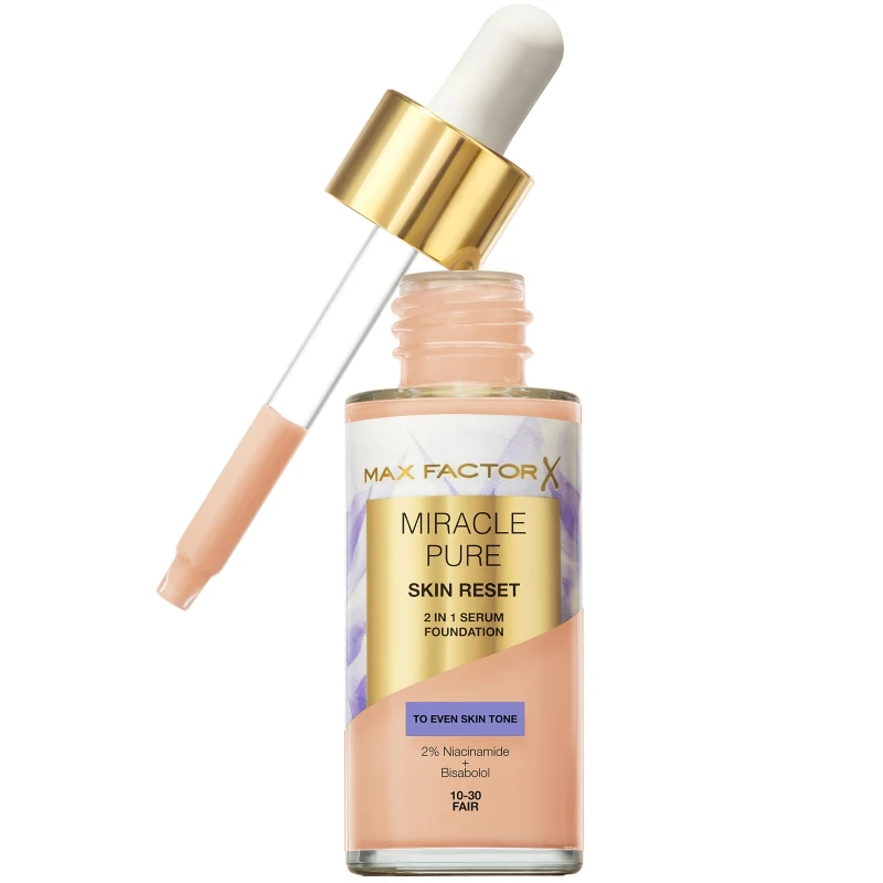 Image of Max Factor Miracle Pure Skin Revival Serum Foundation 30ml (Various Shades) - 10-30 Fair