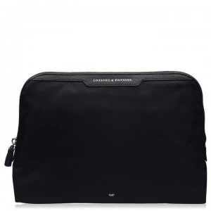 Image of Anya Hindmarch Lotions and Potions Cosmetics Bag - Black 001