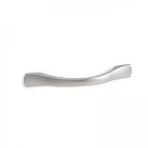 image of Bow handle for deluxe wooden storage with 96mm hole centres - silver