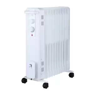 image of 2400W White Oil-Filled Radiator