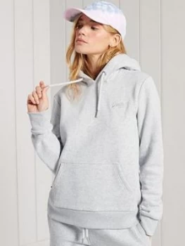 Image of Superdry Ol Classic Hood, Light Grey Marl, Size 8, Women