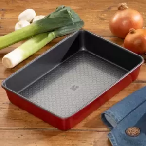 Image of Hairy Bikers Large Roasting Tin - Red