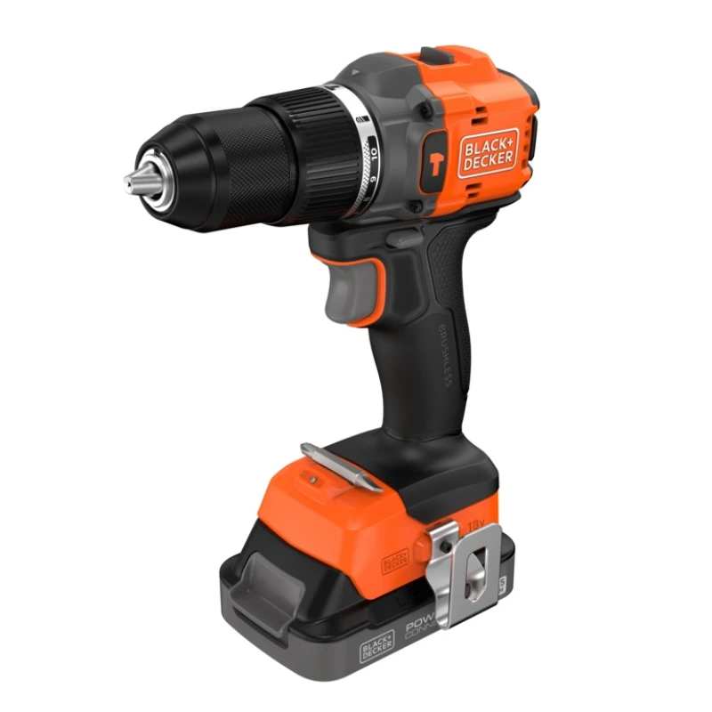 Image of Black and Decker BLD783 18v Cordless Brushless Combi Drill 1 x 2.5ah Li-ion Charger Case BLD783E1K
