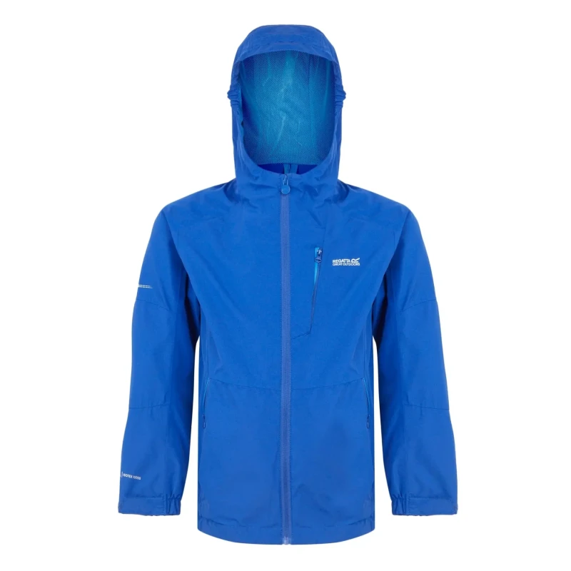 Image of Regatta Boys Calderdale III Full Zip Waterproof Jacket 15-16 Years OLYMPIAN Blue RKW300B-8PT-15