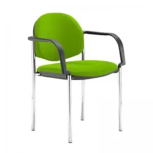 Image of Coda multi purpose stackable conference chair with fixed arms - Madura