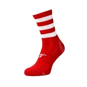 Image of Precision Pro Hooped GAA Mid Socks - Red/White