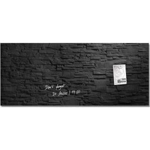 Image of Sigel Artverum Magnetic Glass Board 1300mm x 550mm with Fixings Slate