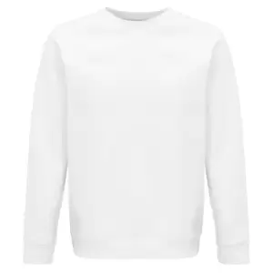 Image of SOLS Unisex Adult Space Organic Raglan Sweatshirt (3XL) (White)