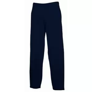 Image of Fruit Of The Loom Mens Open Hem Jog Pants / Jogging Bottoms (XL) (Deep Navy)