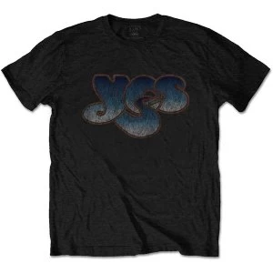 Image of Yes - Vintage Logo Unisex Large T-Shirt - Black
