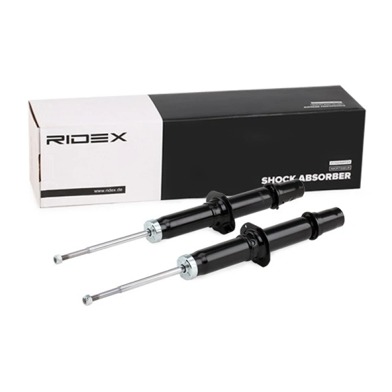 Image of RIDEX 854S2663 Shock absorber Front Axle, Gas Pressure, Twin-Tube, Suspension Strut, Top pin Shock Absorber (854)