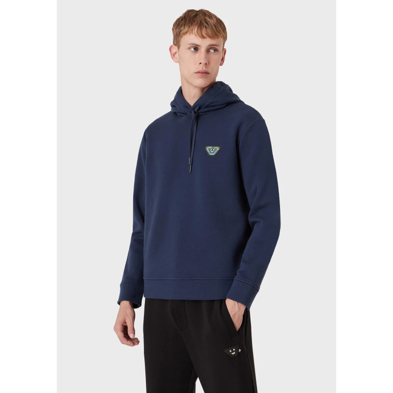 Image of Emporio Armani Emporio Lg Ptch Hdie - Blue Blue M
