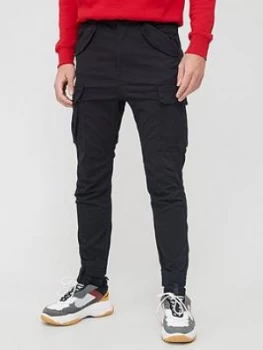 image of Alpha Industries Airman Cargo Trousers - Black