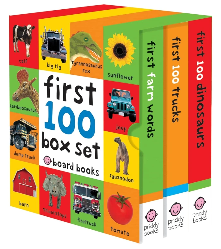 Image of First 100 Box Set by Roger Priddy Farm, Dino, Trucks Roger Priddy Books