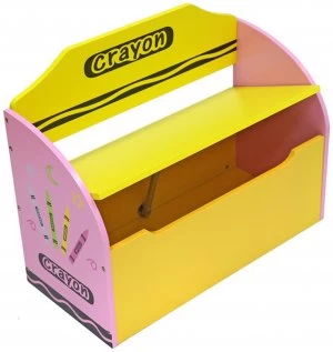 image of Kiddi Style Crayon Toy Box and Bench Pink