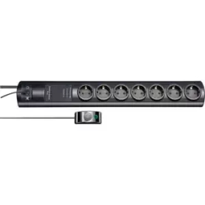 image of Brennenstuhl 1153300467 Surge protection power strip 7x Black PG connector