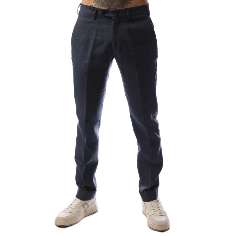 Image of Emporio Armani Trousers Straight Trousers 40R Blue 29616418390