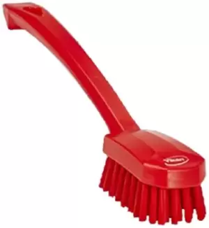 Vikan Medium Bristle Red Scrubbing Brush, 22mm bristle length, Polyester bristle material