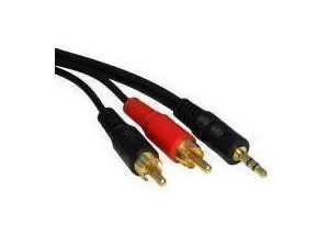Image of Novatech 3.5mm - 2x RCA Cable - 1.2m