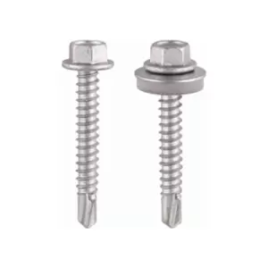 image of Hex Head Self Drilling Screws for Light Section Steel 5.5mm 32mm Pack of 100